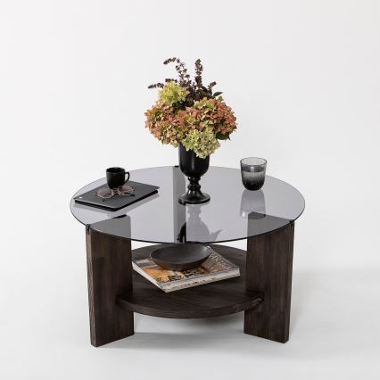 Coffee table MONDO 40x75 cm pine/black