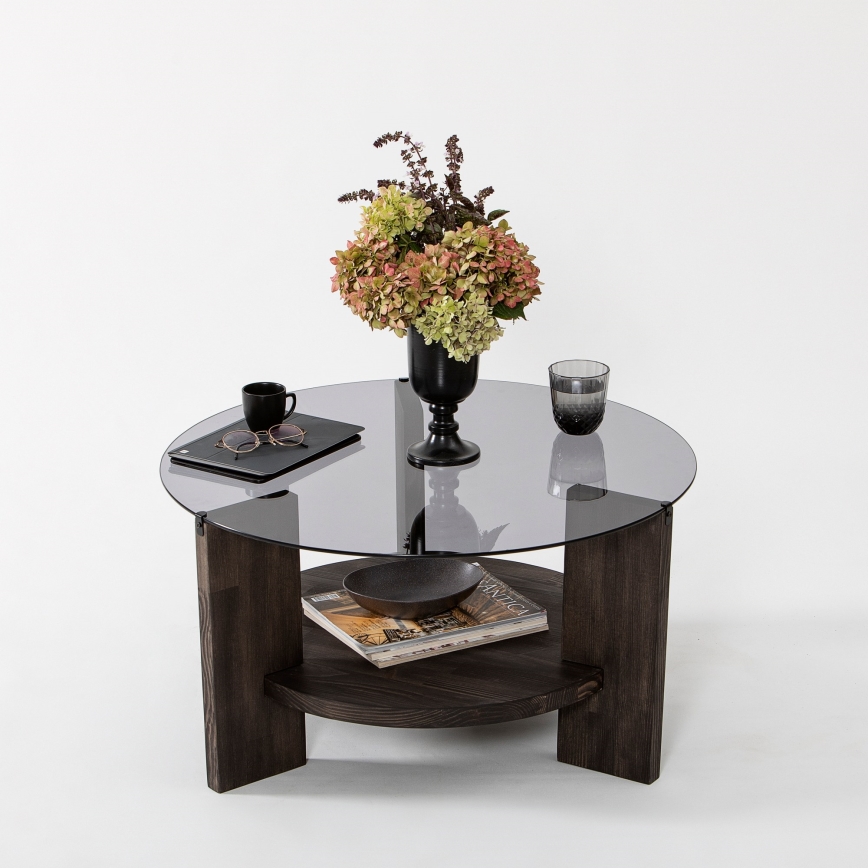 Coffee table MONDO 40x75 cm pine/black