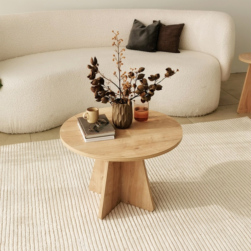 Coffee table MUSHROOM 40x60 cm sapphire oak