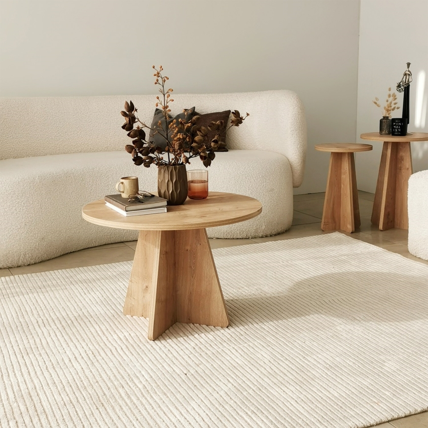 Coffee table MUSHROOM 40x60 cm sapphire oak
