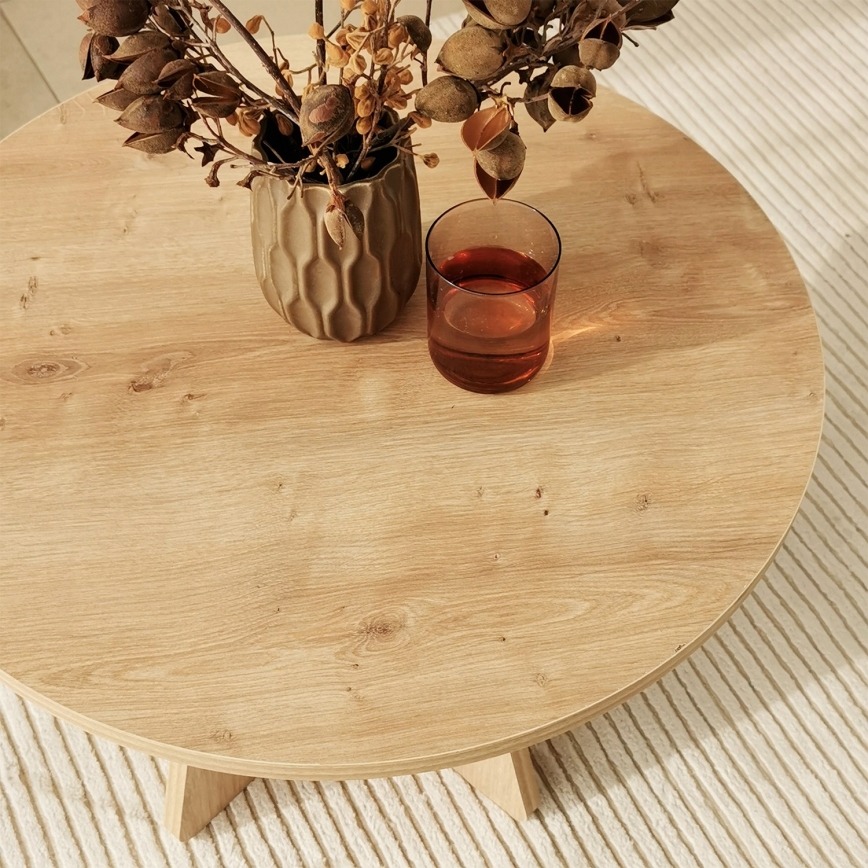 Coffee table MUSHROOM 40x60 cm sapphire oak