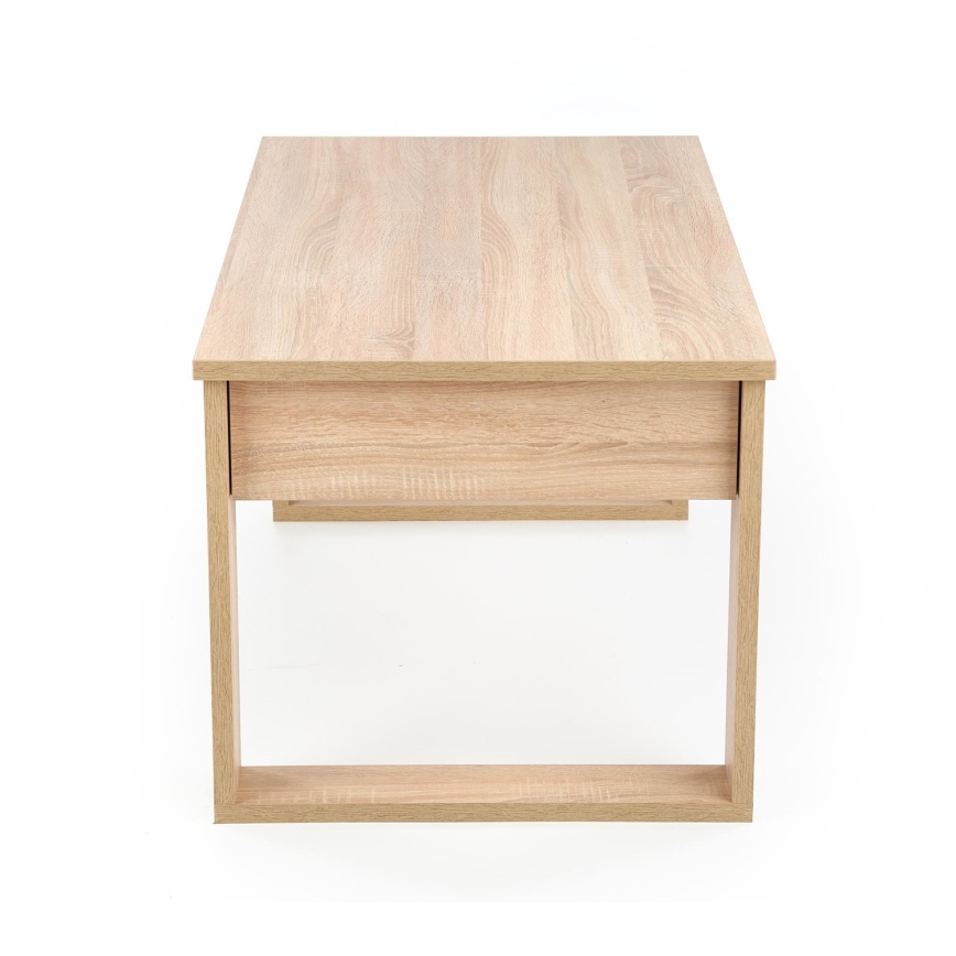 Coffee table with drawers NEA 52x110 cm beige/oak sonoma