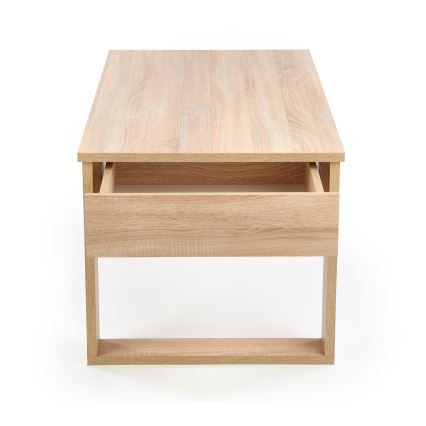 Coffee table with drawers NEA 52x110 cm beige/oak sonoma