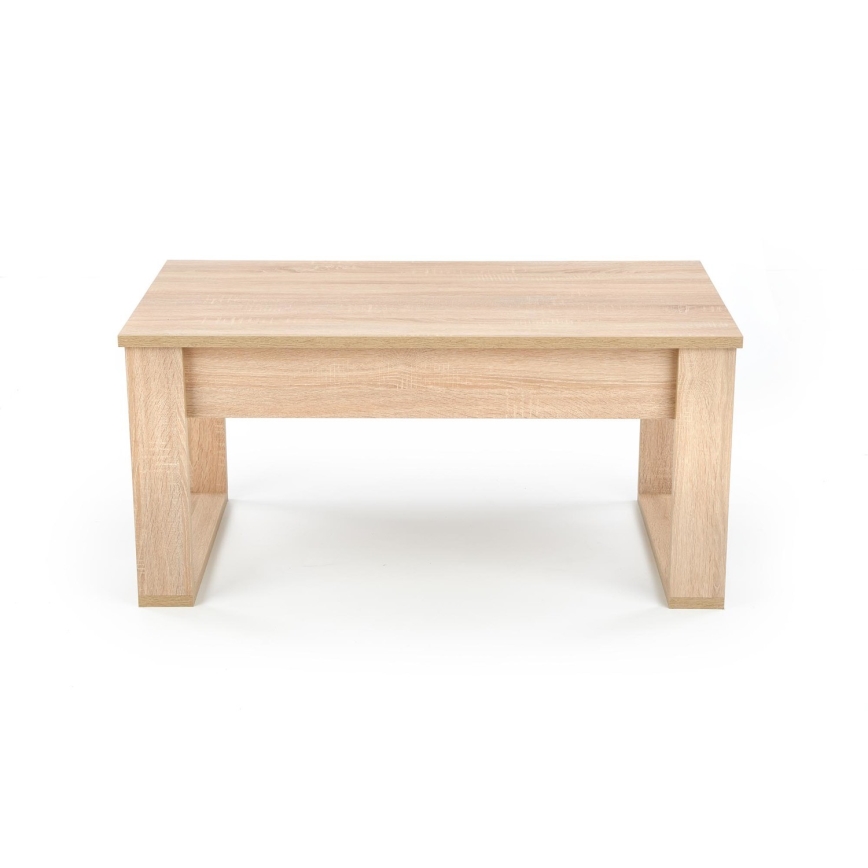 Coffee table with drawers NEA 52x110 cm beige/oak sonoma