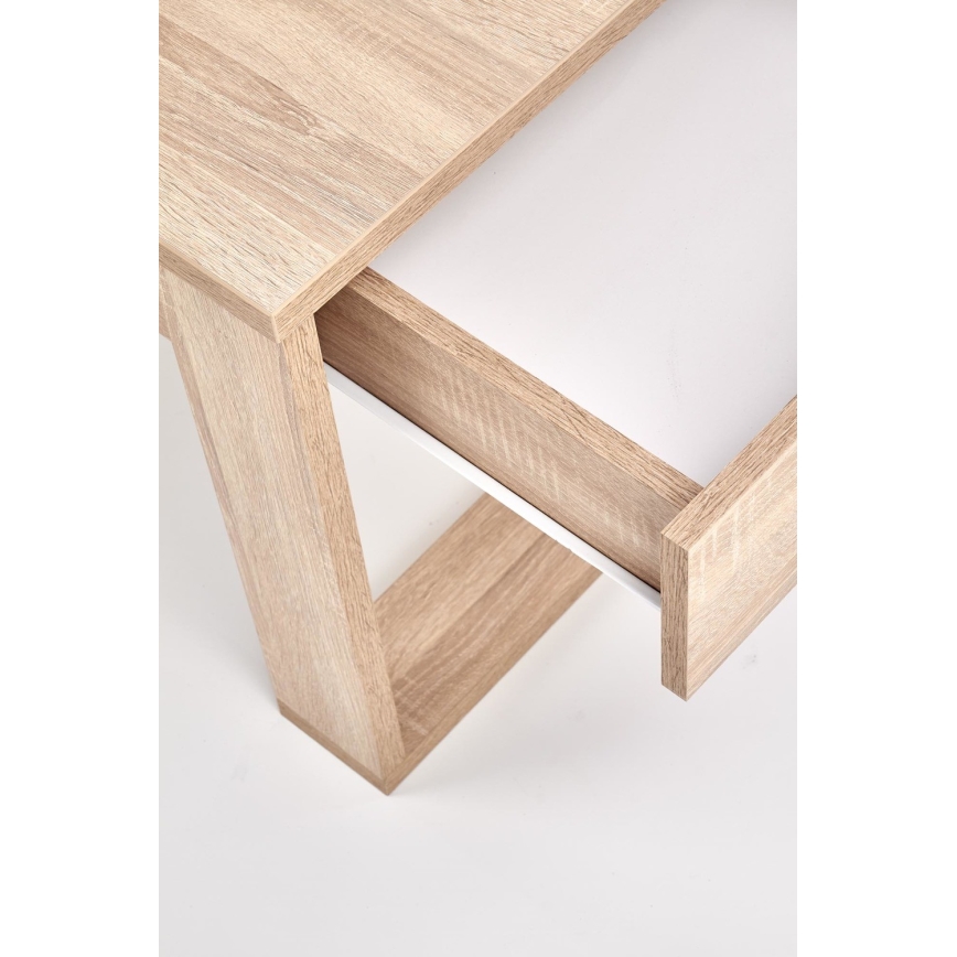 Coffee table with drawers NEA 52x110 cm beige/oak sonoma