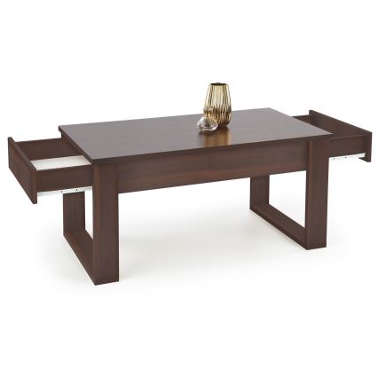 Coffee table with drawers NEA 52x110 cm brown