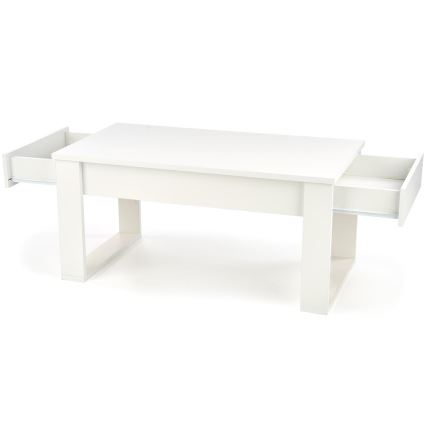 Coffee table with drawers NEA 52x110 cm white