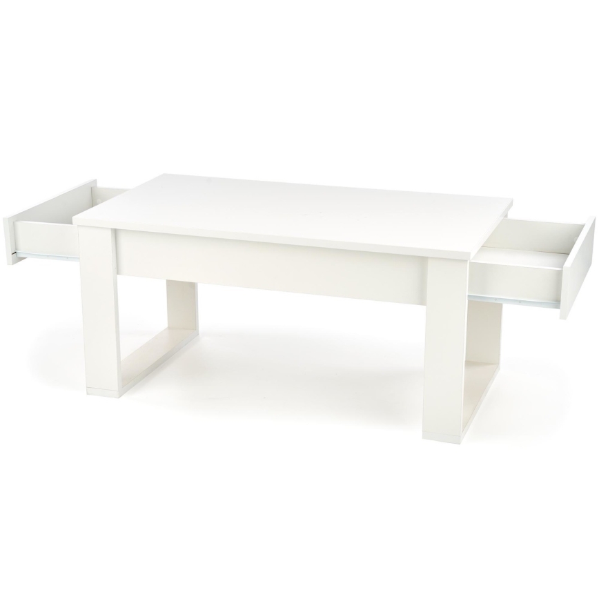 Coffee table with drawers NEA 52x110 cm white