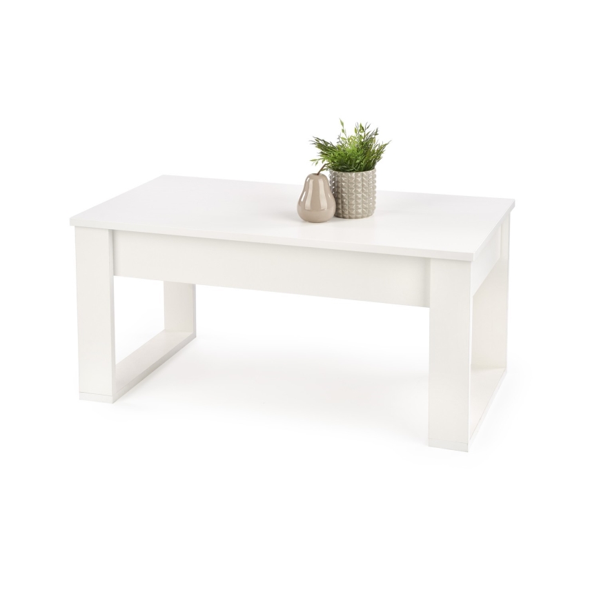 Coffee table with drawers NEA 52x110 cm white