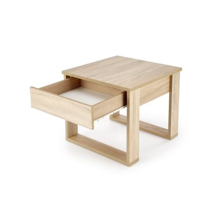Coffee table with a drawer NEA 52x60 cm oak sonoma