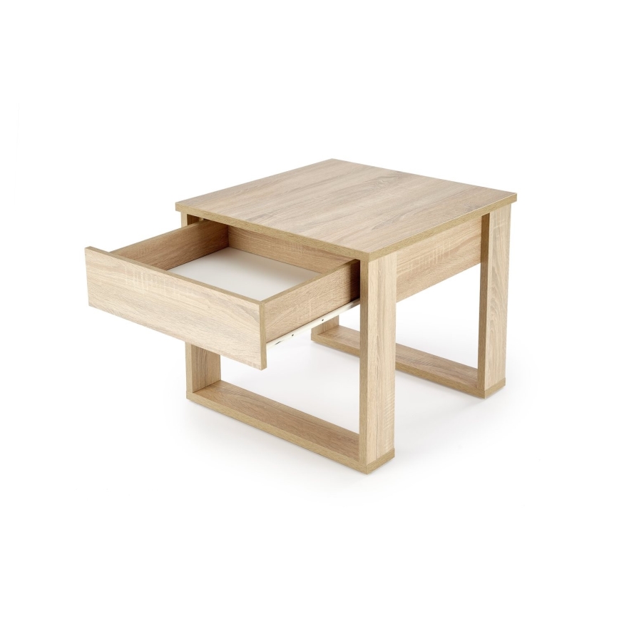 Coffee table with a drawer NEA 52x60 cm oak sonoma