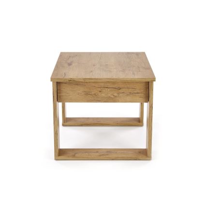 Coffee table with a drawer NEA 52x60 cm oak wotan