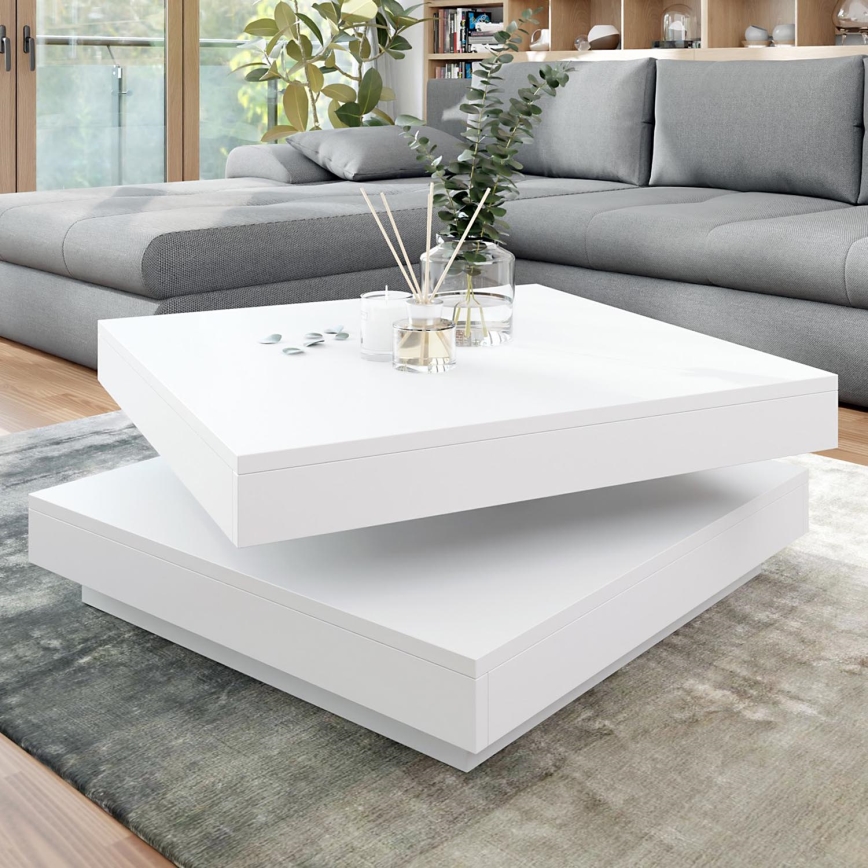 Coffee table NENANI 34x70 cm white