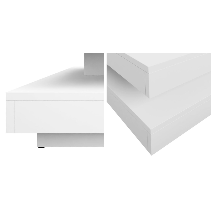 Coffee table NENANI 34x70 cm white