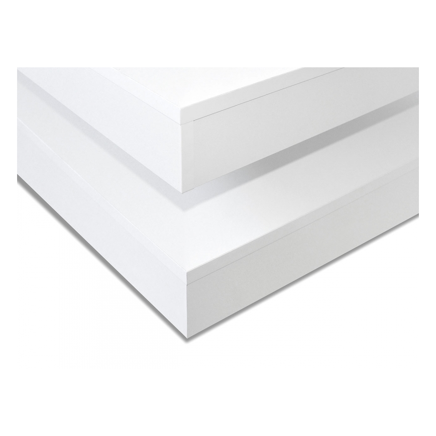 Coffee table NENANI 34x70 cm white/oak wotan