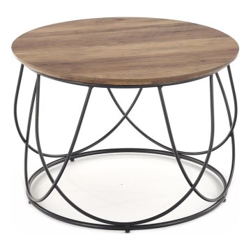 Coffee table NUBIRA 41x60 cm black/brown