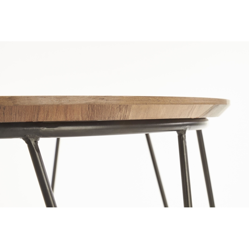 Coffee table NUBIRA 41x60 cm black/brown