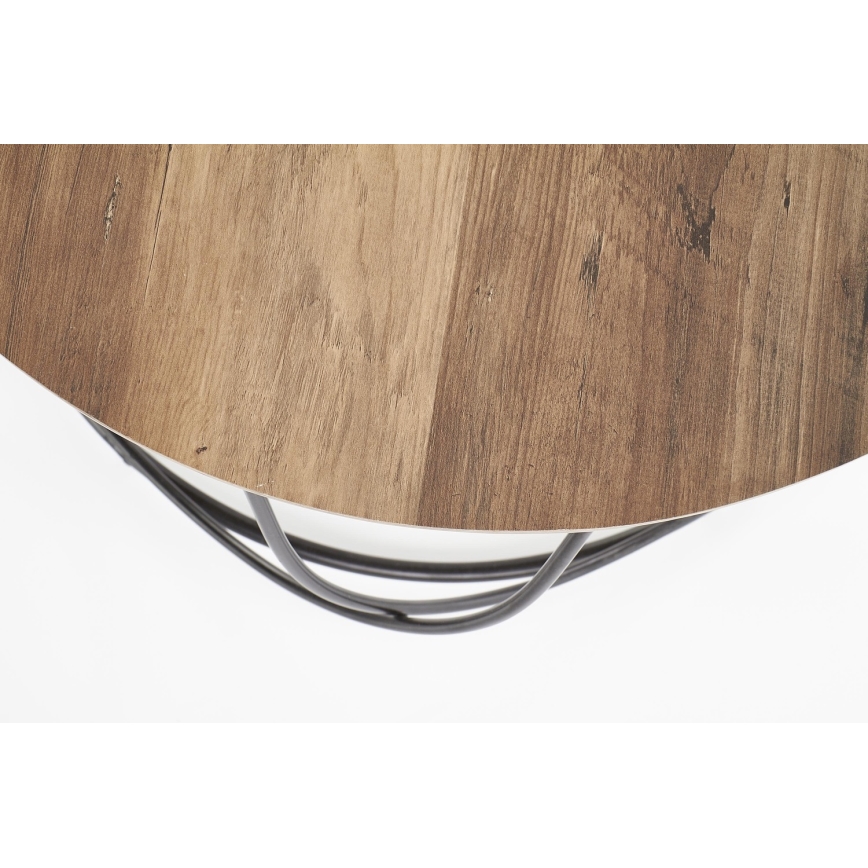 Coffee table NUBIRA 41x60 cm black/brown