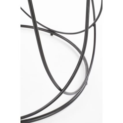 Coffee table NUBIRA 41x60 cm black/brown