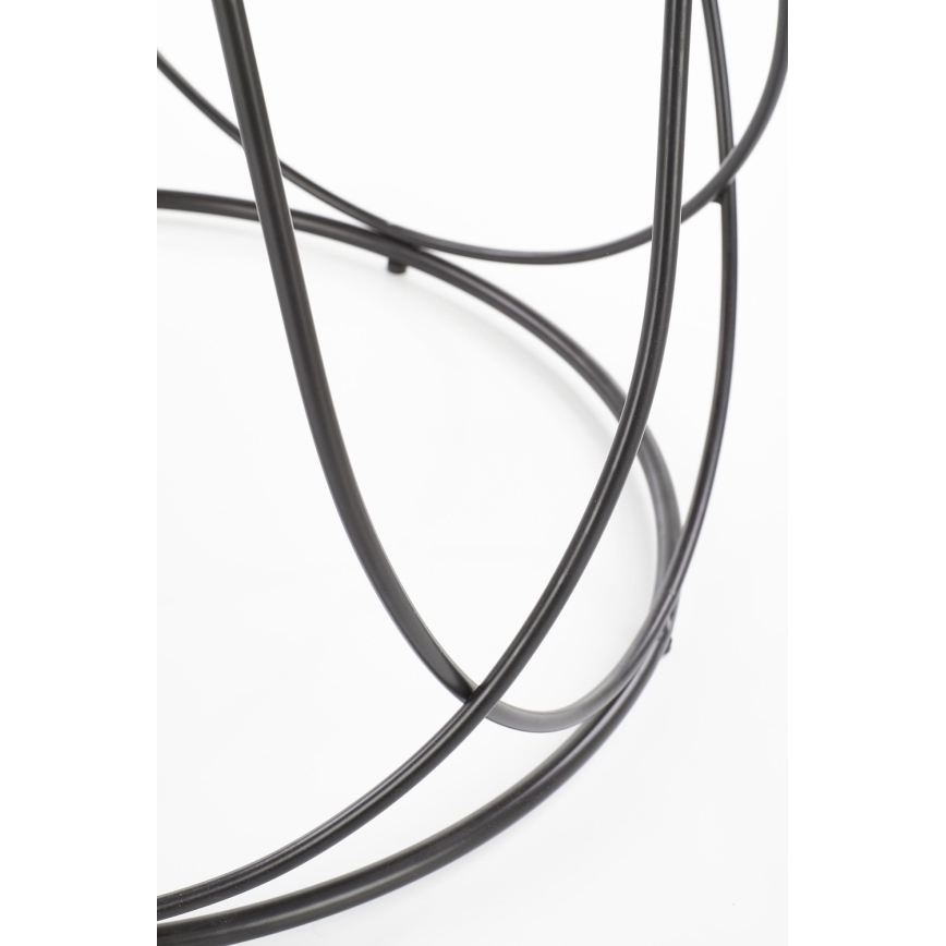 Coffee table NUBIRA 41x60 cm black/brown