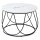 Coffee table NUBIRA 41x60 cm black/marble decor