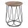 Coffee table NUBIRA 51x40 cm black/walnut