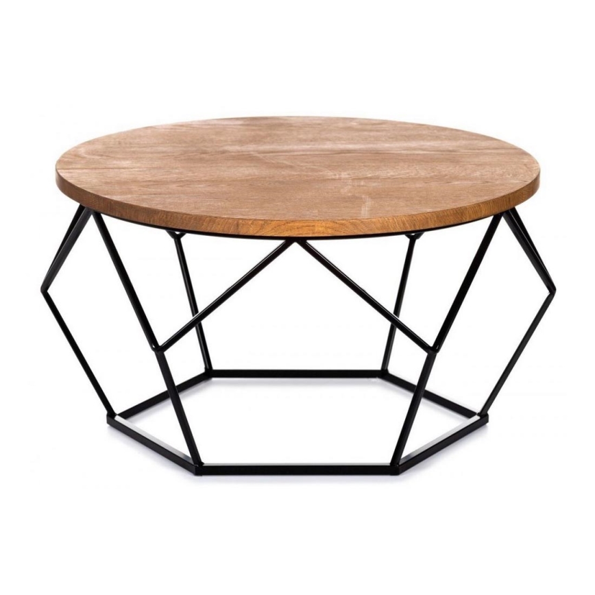 Coffee table OAKLOFT 40x70 cm black/oak