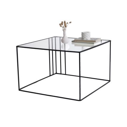 Coffee table OUTLINE 36x55 cm black/clear