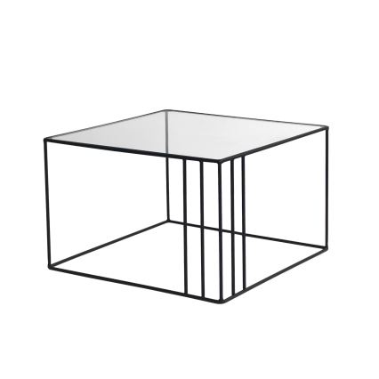 Coffee table OUTLINE 36x55 cm black/clear