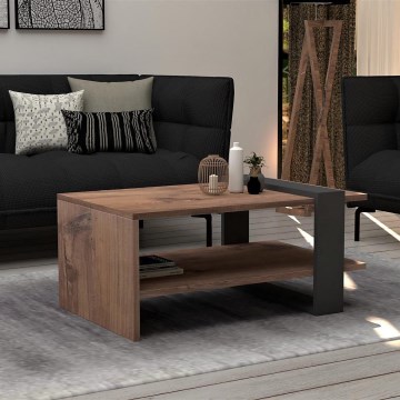 Coffee table OVA 35x80 cm brown/anthracite