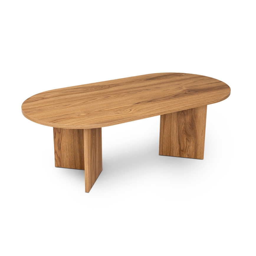 Coffee table OVAL 60x120 cm brown