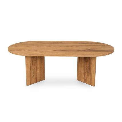 Coffee table OVAL 60x120 cm brown