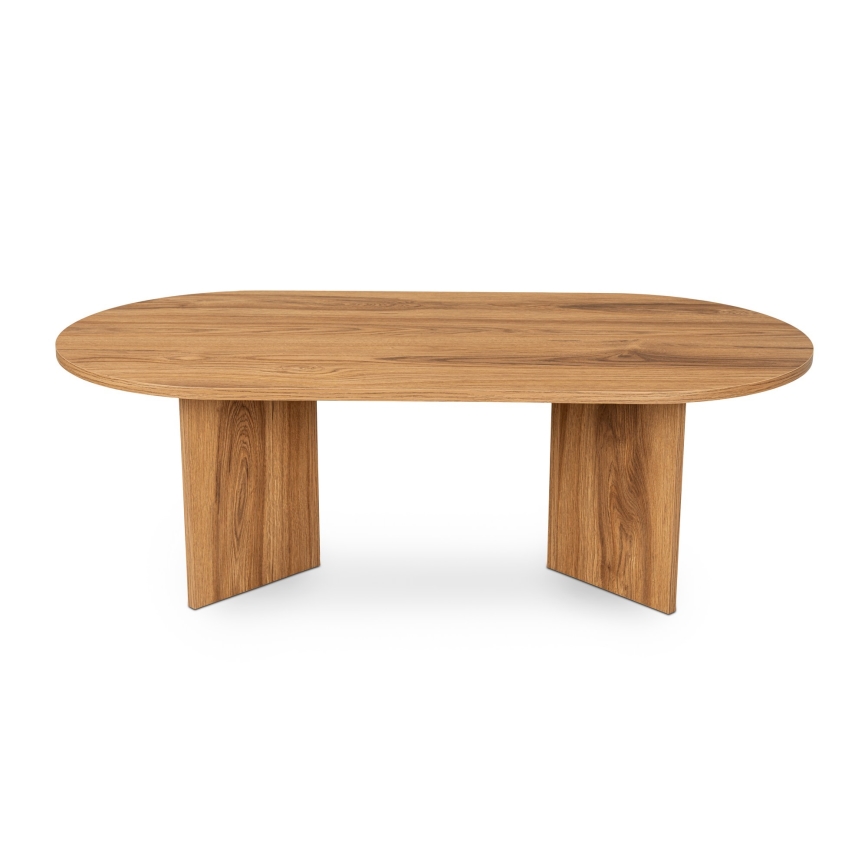 Coffee table OVAL 60x120 cm brown
