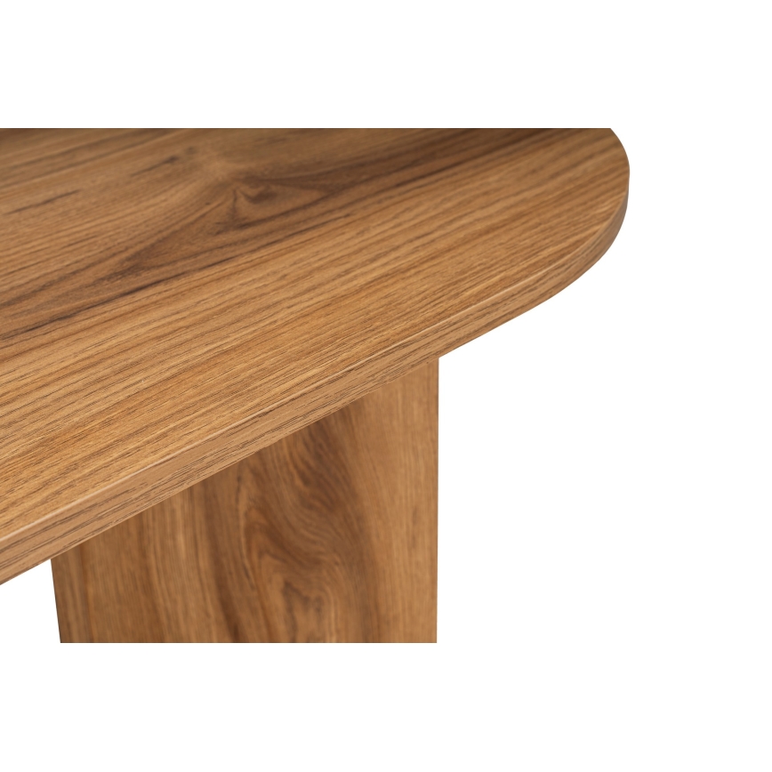 Coffee table OVAL 60x120 cm brown