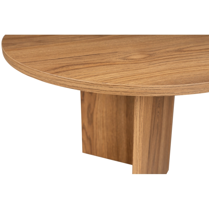 Coffee table OVAL 60x120 cm brown