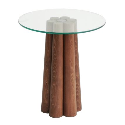 Coffee table PIANETA 50x45 cm pine/clear