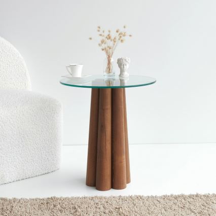 Coffee table PIANETA 50x45 cm pine/clear