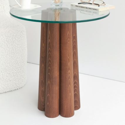 Coffee table PIANETA 50x45 cm pine/clear