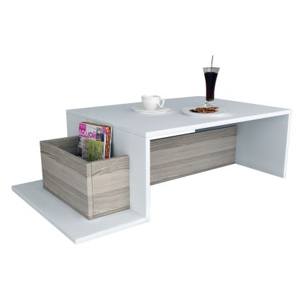 Coffee table POT 32x107 cm white