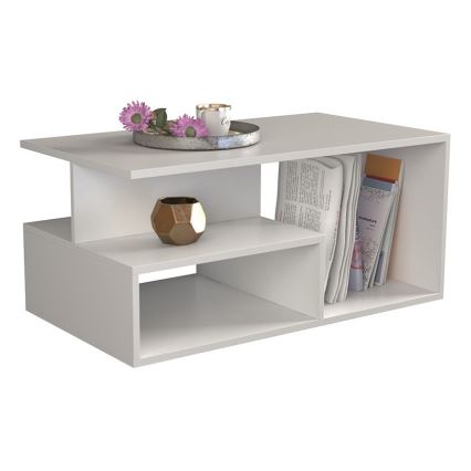 Coffee table PRIMA 43x90 cm white