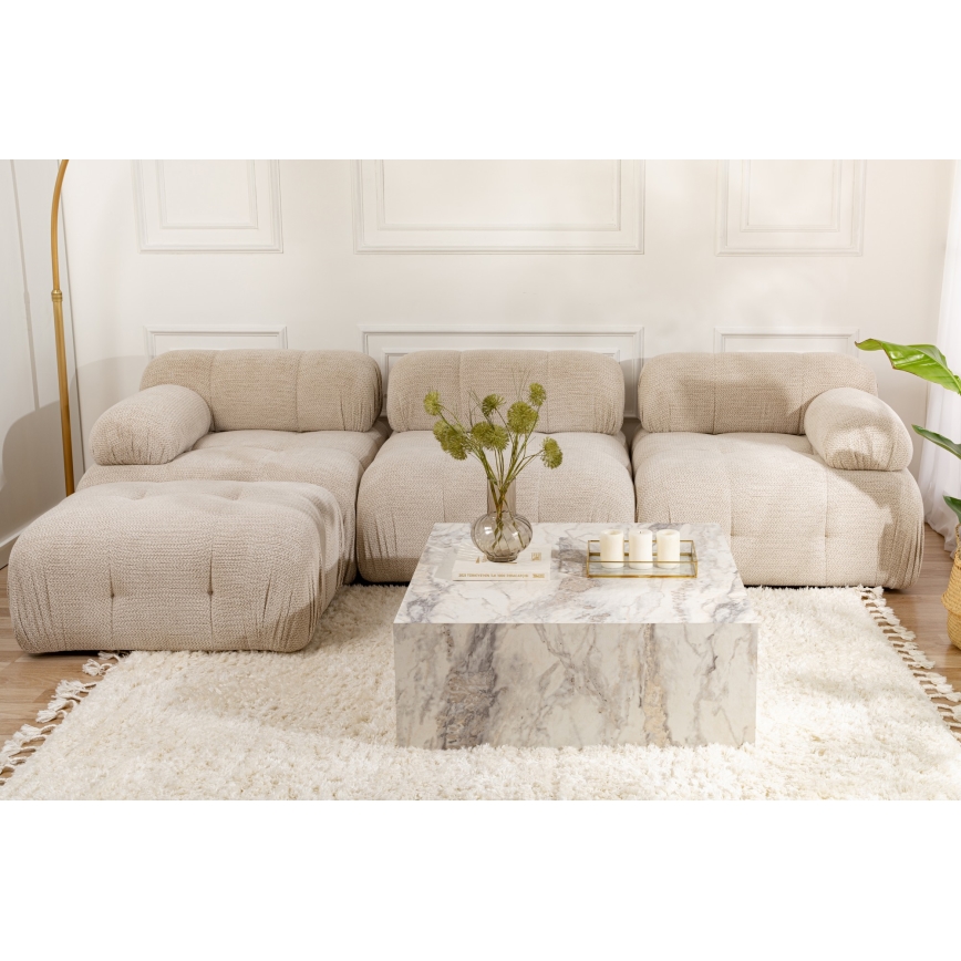 Coffee table PRIZMA 35x90 cm marble decor