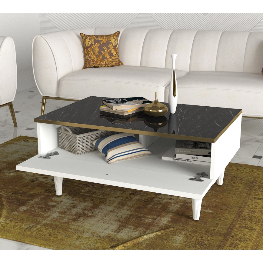 Coffee table RAVENNA 60x90 cm white