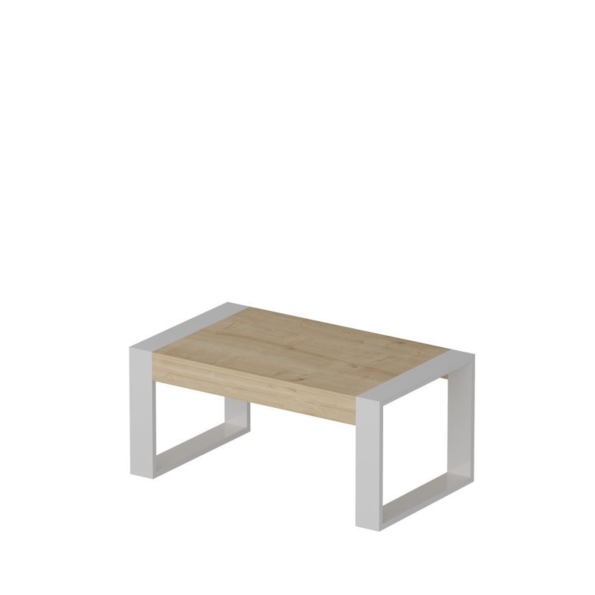 Coffee table RETRO 40x90 cm white/beige