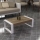 Coffee table RETRO 40x90 cm white/brown