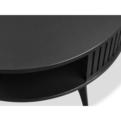 Coffee table ROENNI 44x75 cm black/golden oak