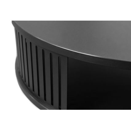 Coffee table ROENNI 44x75 cm black/golden oak