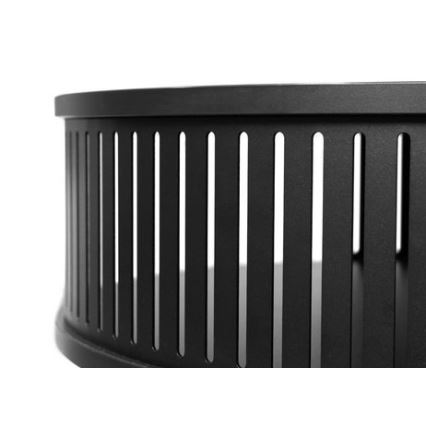 Coffee table ROENNI 44x75 cm black/golden oak