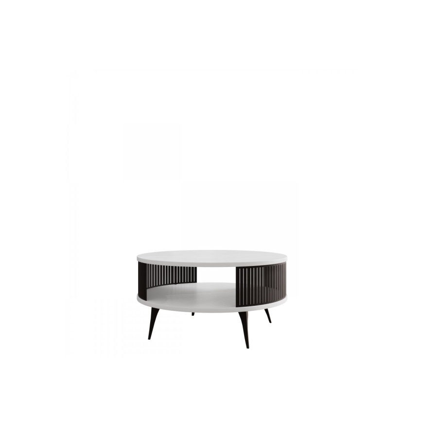 Coffee table ROENNI 44x75 cm black/white