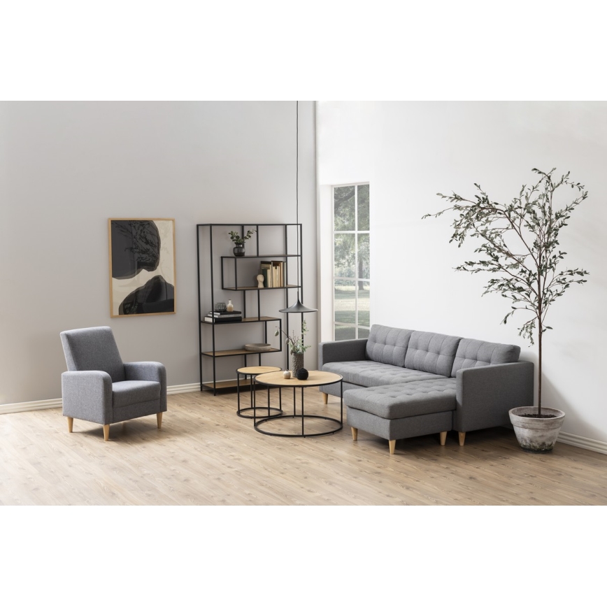 Coffee table SARON oak/black