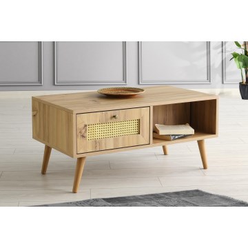 Coffee table SIDYMA 45x97 cm brown
